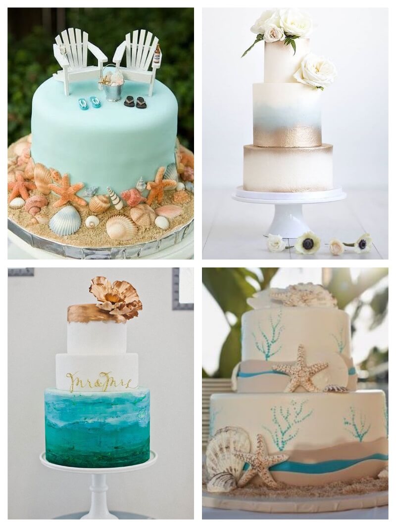 tartas para bodas de inspiración marinera
