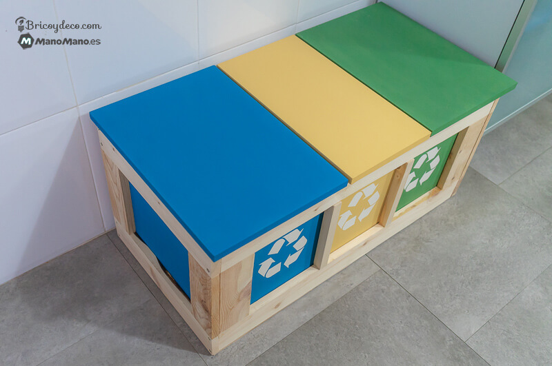 papelera de reciclaje para hacer tú mismo