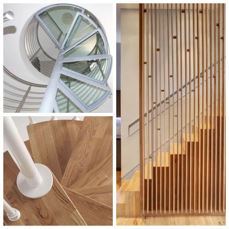 elegir una escalera de caracol