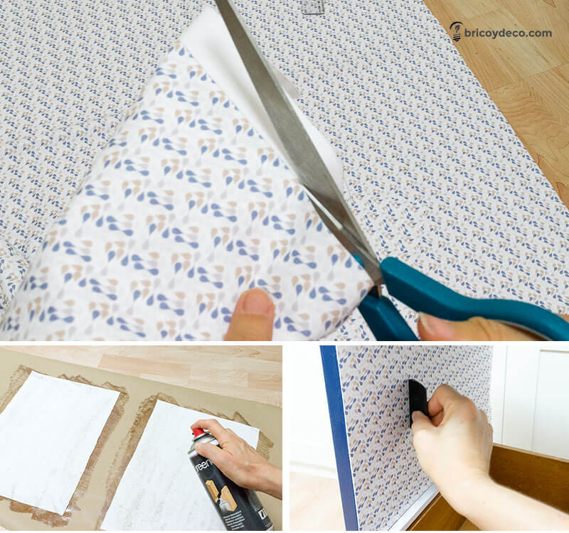 tapizar un mueble restaurado