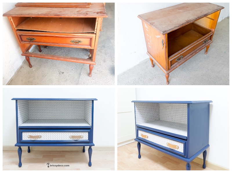 restaurar mueble viejo antes y después