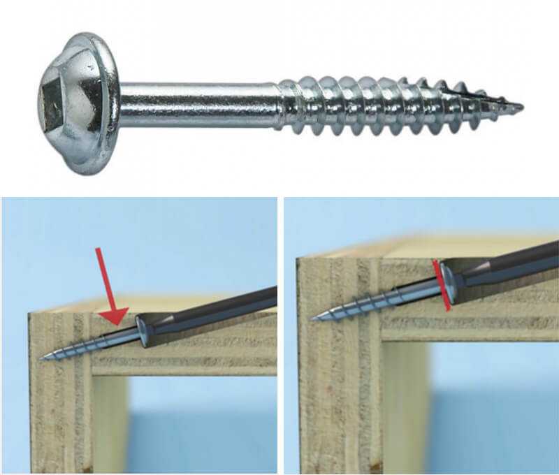 características de los tornillos Kreg