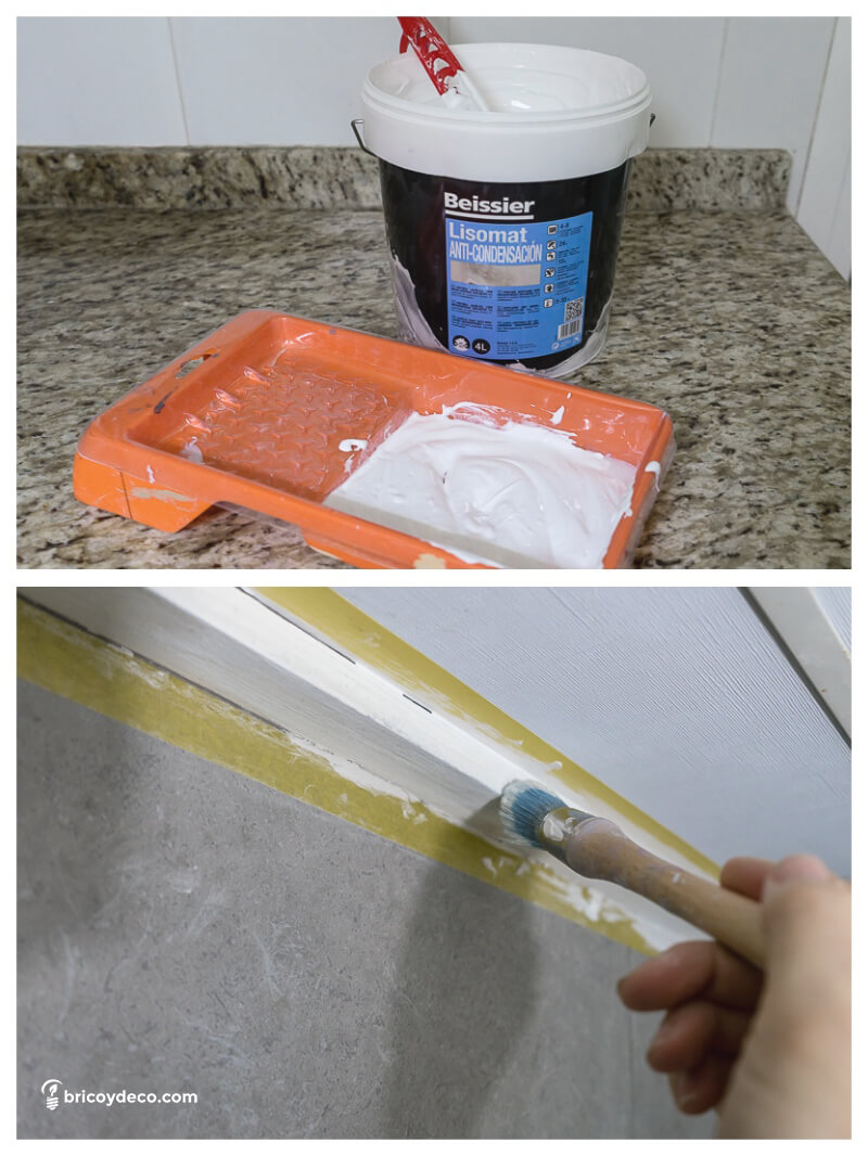 pintar con pintura anticondensación y antimoho