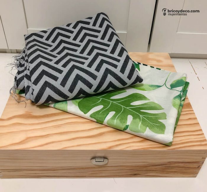 forrar con tela una caja de madera