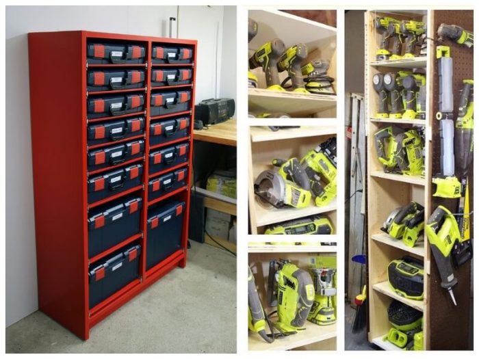 organizar las herramientas eléctricas