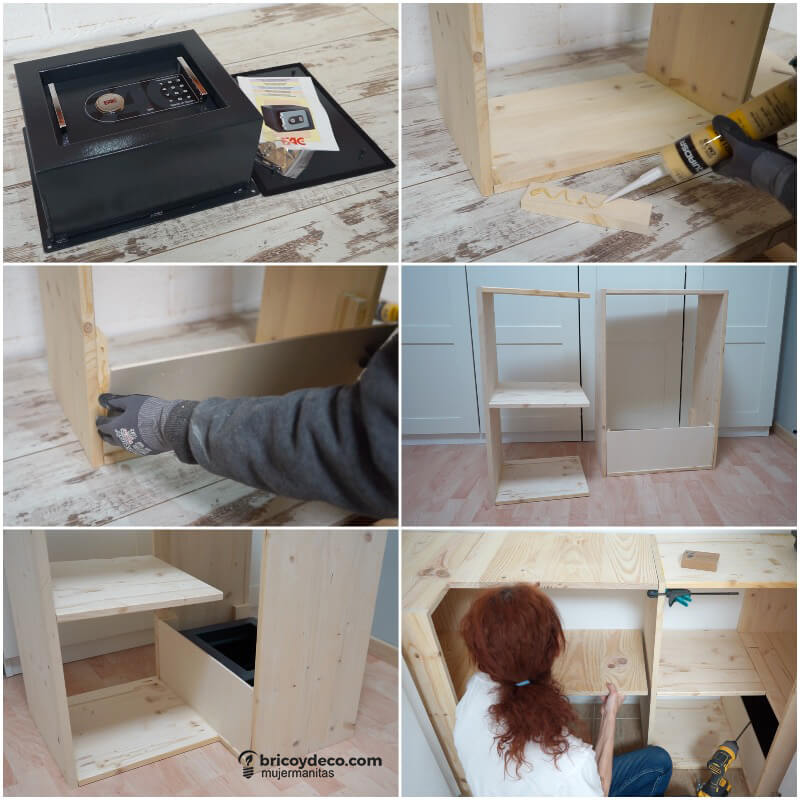 instalar una caja fuerte en un armario