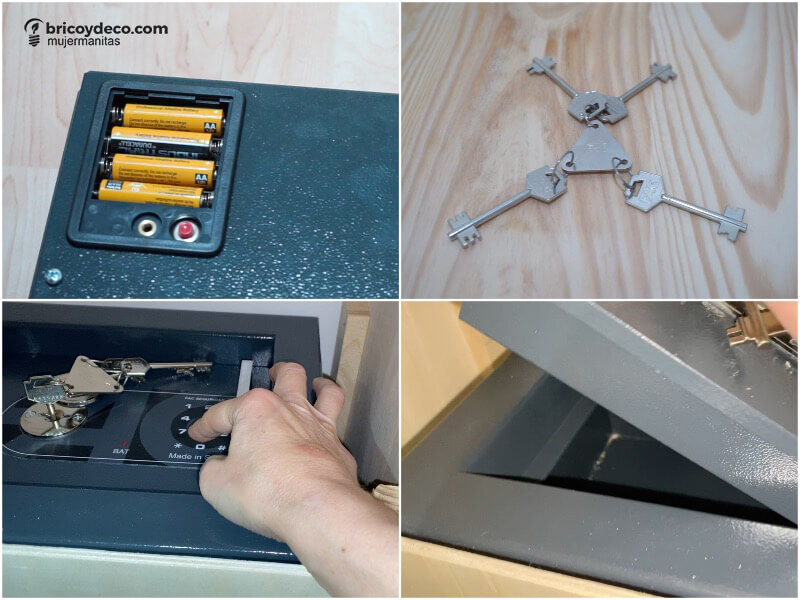 instalar una caja fuerte en un compartimento oculto