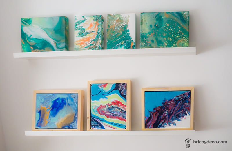 cuadros con la técnica del arte fluido