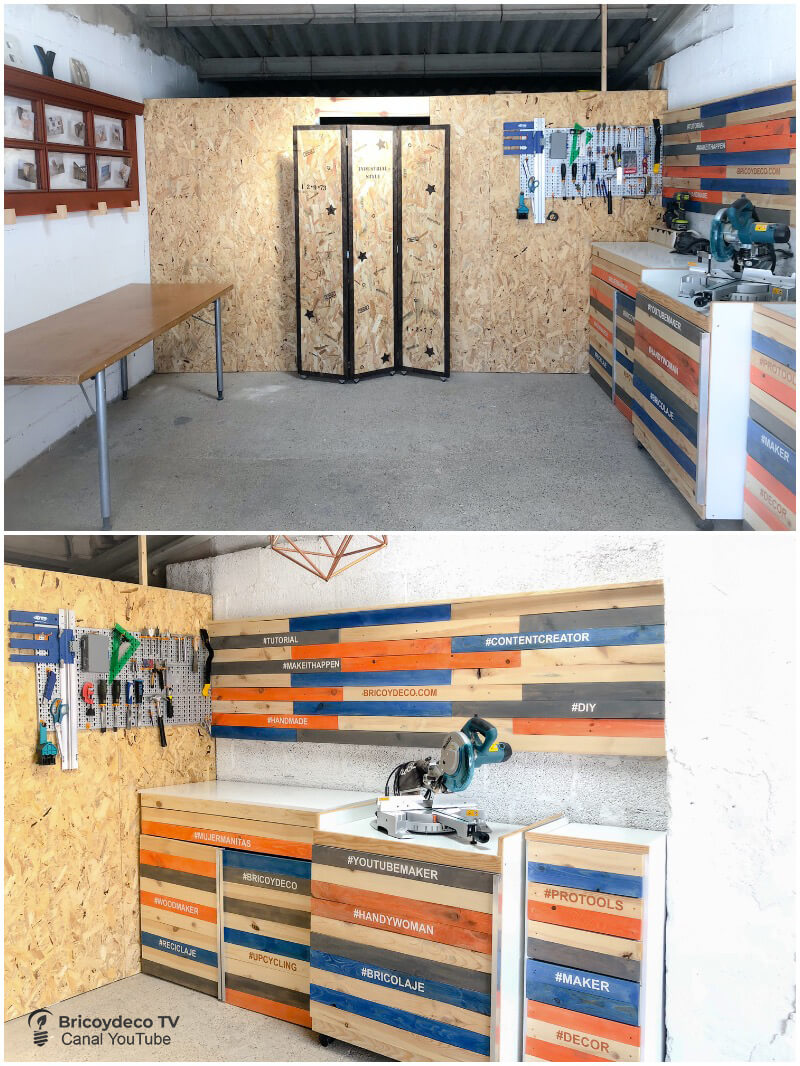 renovación de un taller de bricolaje