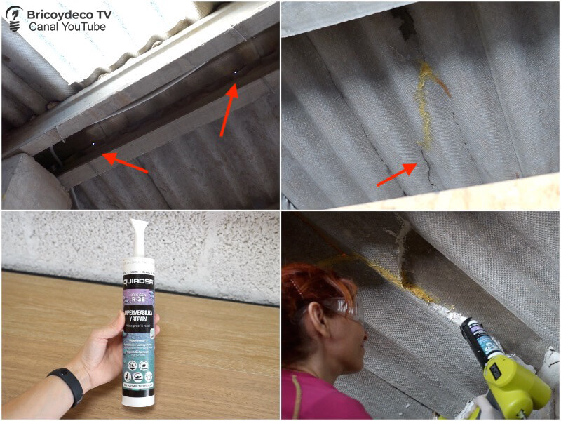 cómo reparar goteras