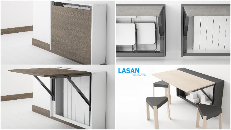 mesa plegable para cocinas pequeñas