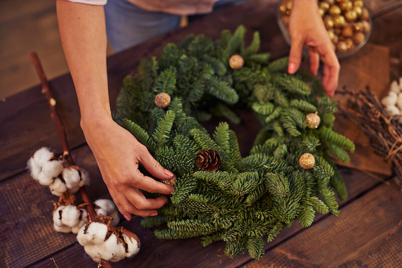plantas naturales para decorar en Navidad