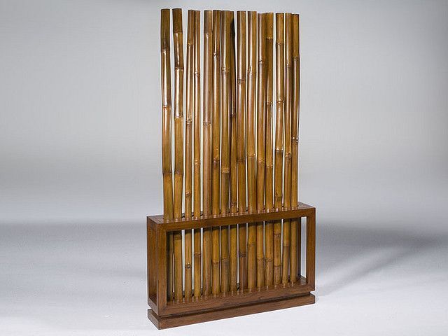 Separador de bambú como cabezal de cama 