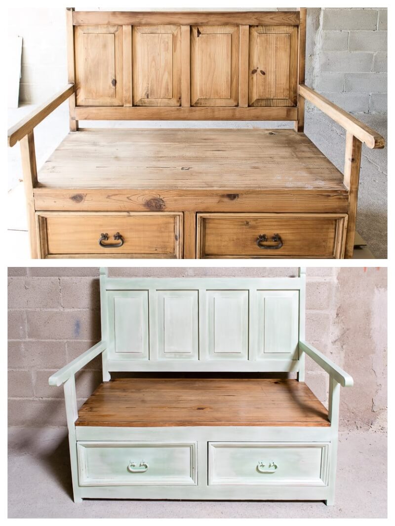 pintar con chalk paint muebles de madera