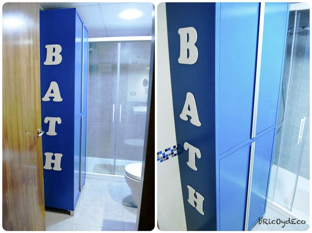 renovación baño con mueble DIY
