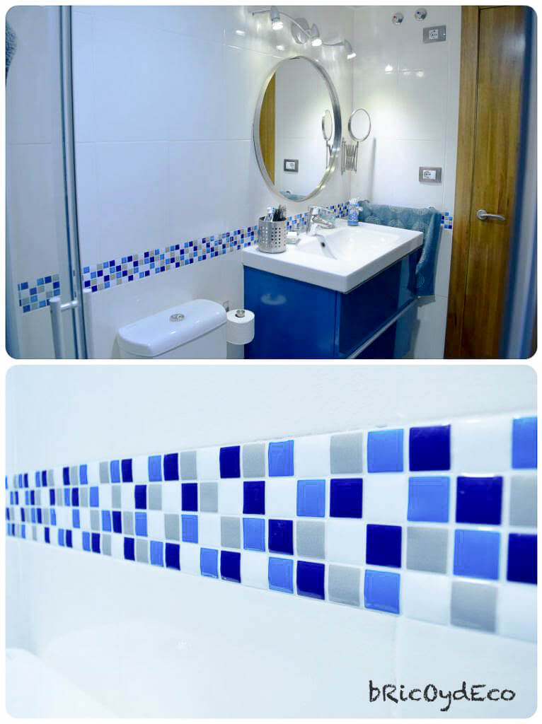 renovación baño con pintura para azulejos