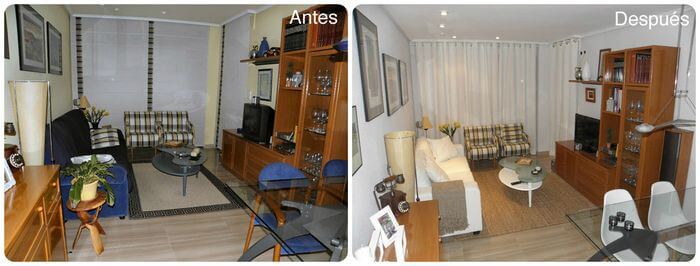 renovar el salón con pequeños detalles