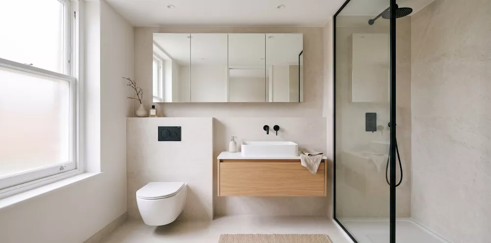 baño pequeño minimalista