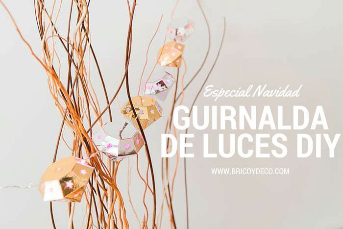 guirnalda de luces DIY