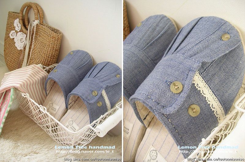 reciclar una camisa en unas pantuflas