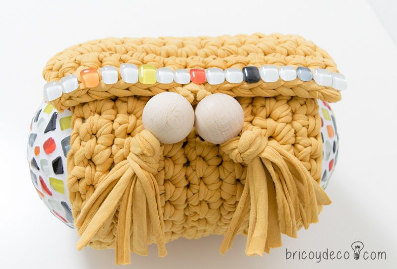 bolso de trapillo con solapa