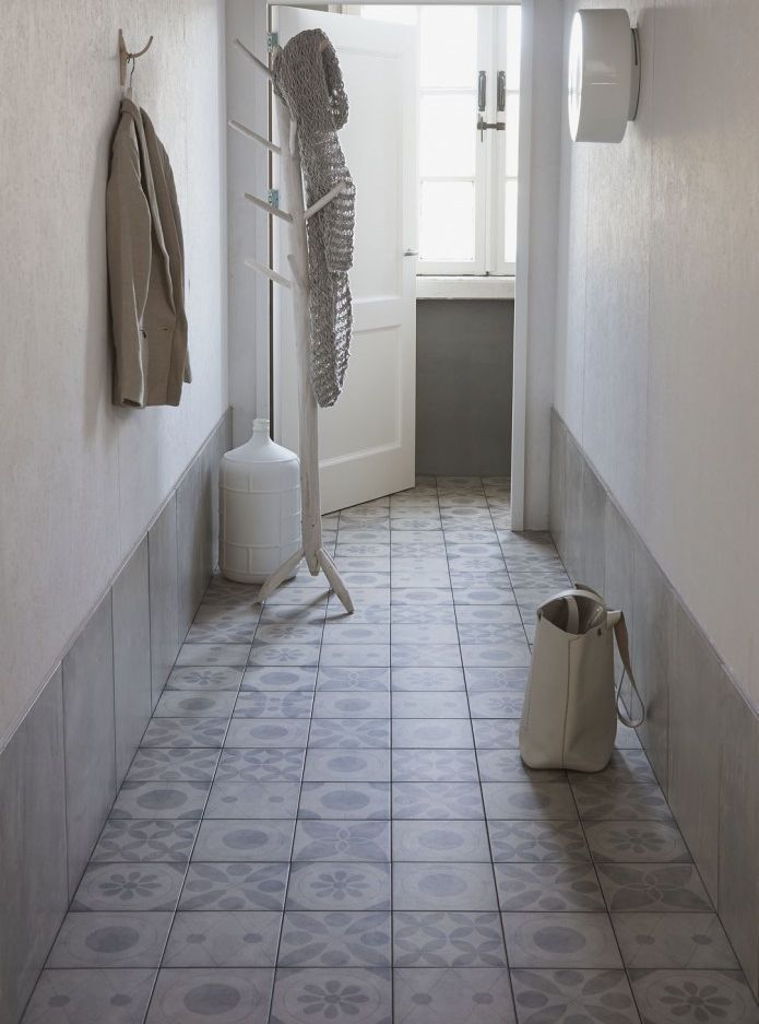 decorar con baldosas hidráulicas el recibidor