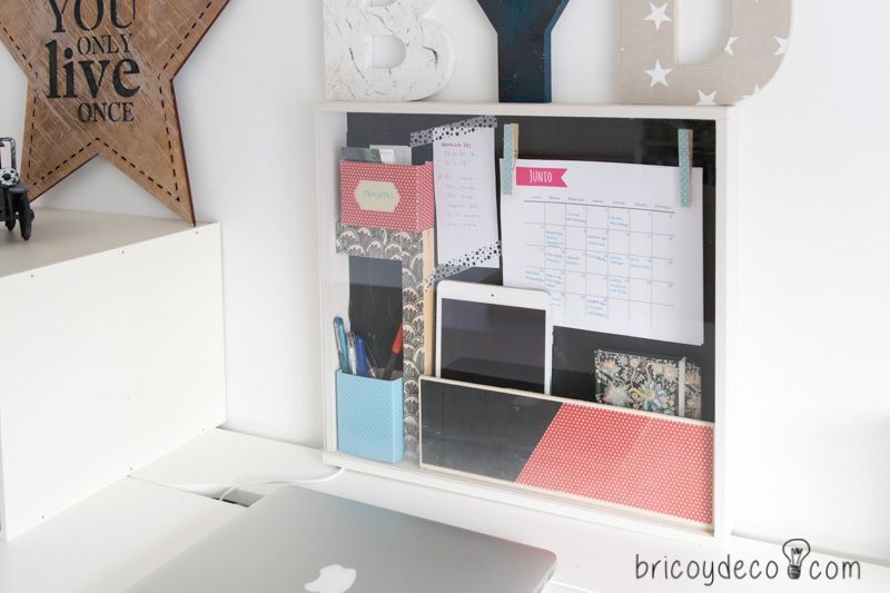 planificador de mesa DIY