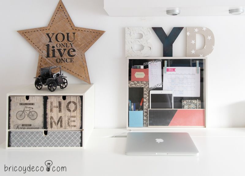 planificador para escritorio DIY