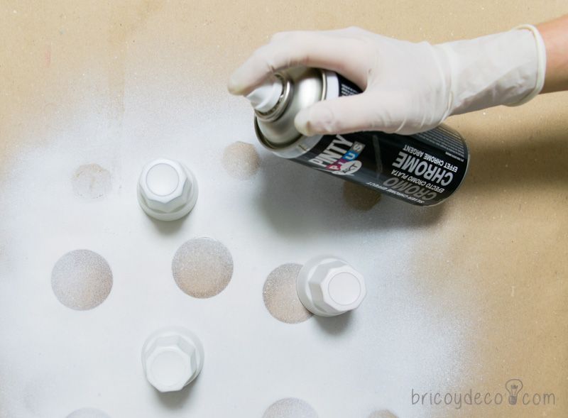 cromar y reciclar vidrio con pintura en spray