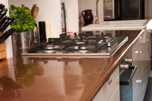 encimeras de cocina de cobre