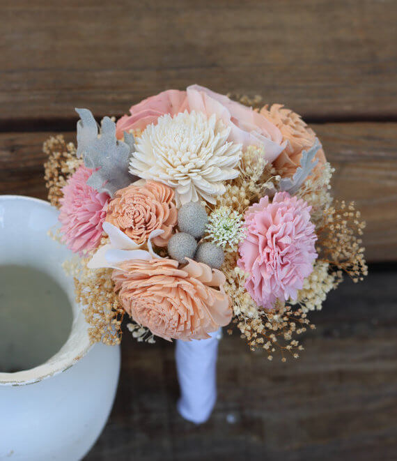 ramos de novia de fieltro