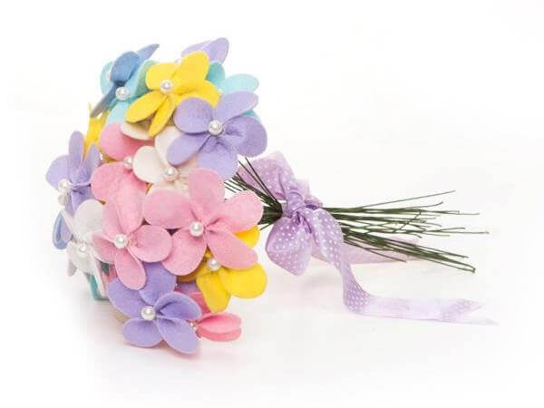 ramos para novias de fieltro