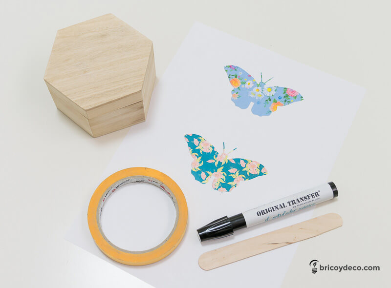materiales para transferir imágenes sobre madera