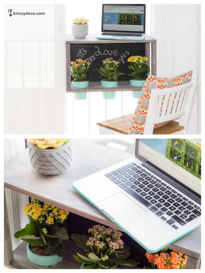 muebles DIY para terraza: barra para balcón