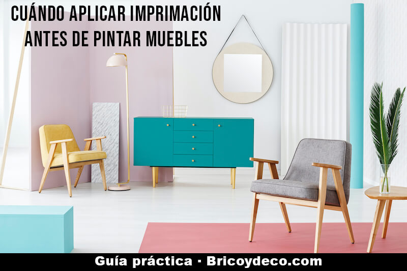 cuándo aplicar imprimación antes de pintar muebles