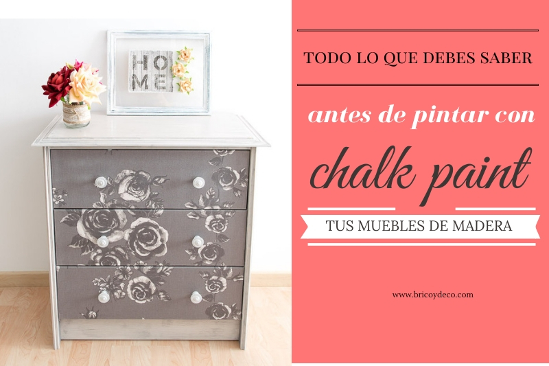pintar con chalk paint muebles de madera