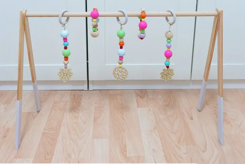 gimnasio de madera Montessori para bebé