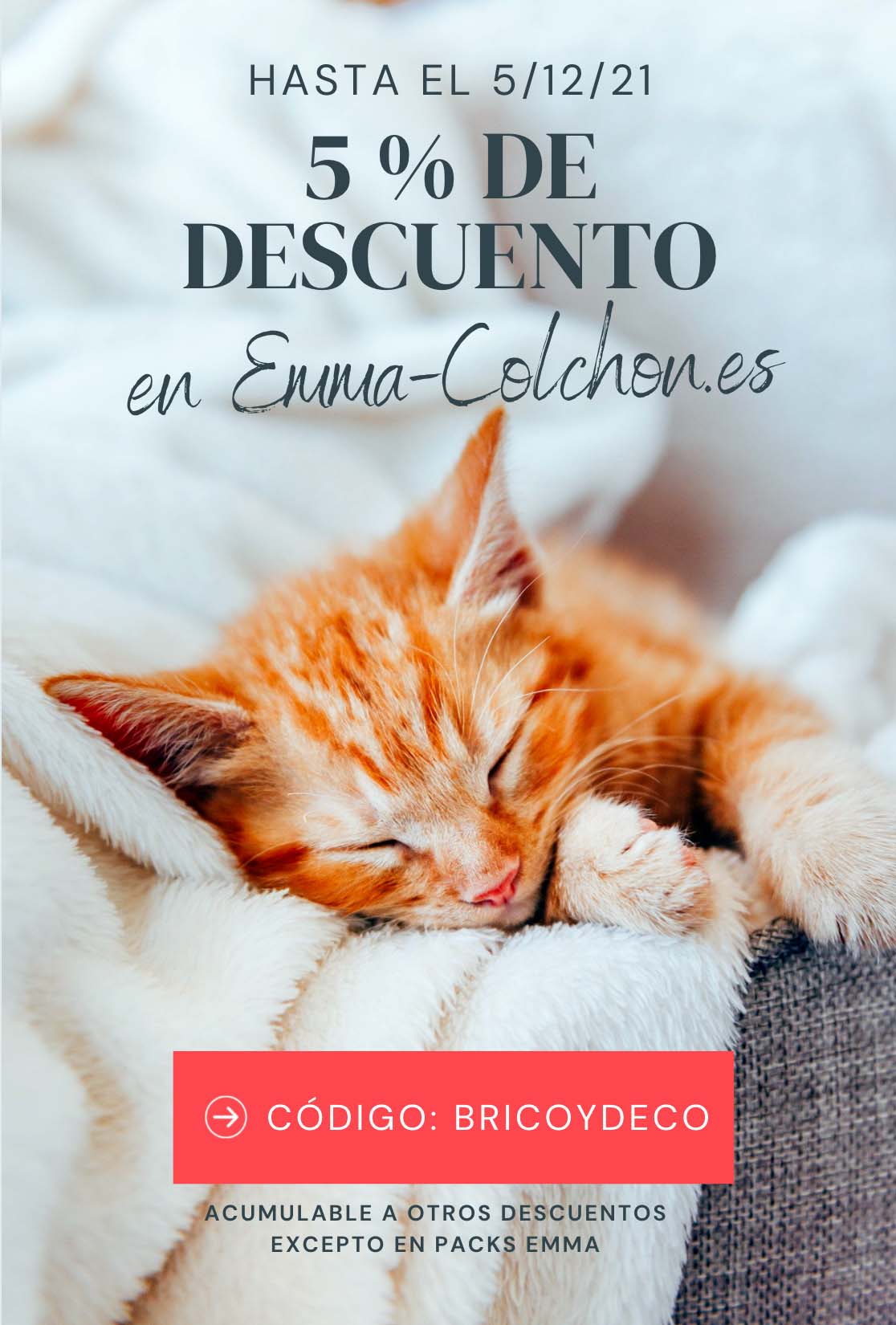 codigo descuento emma colchon