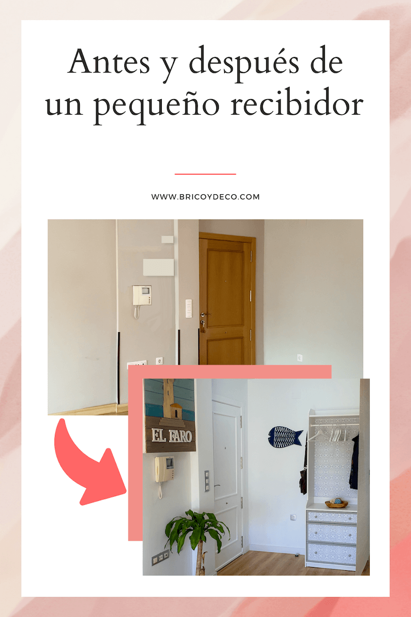 antes y después de un recibidor