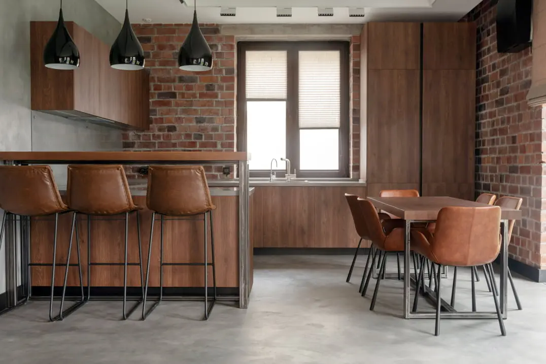 estilo industrial con microcemento