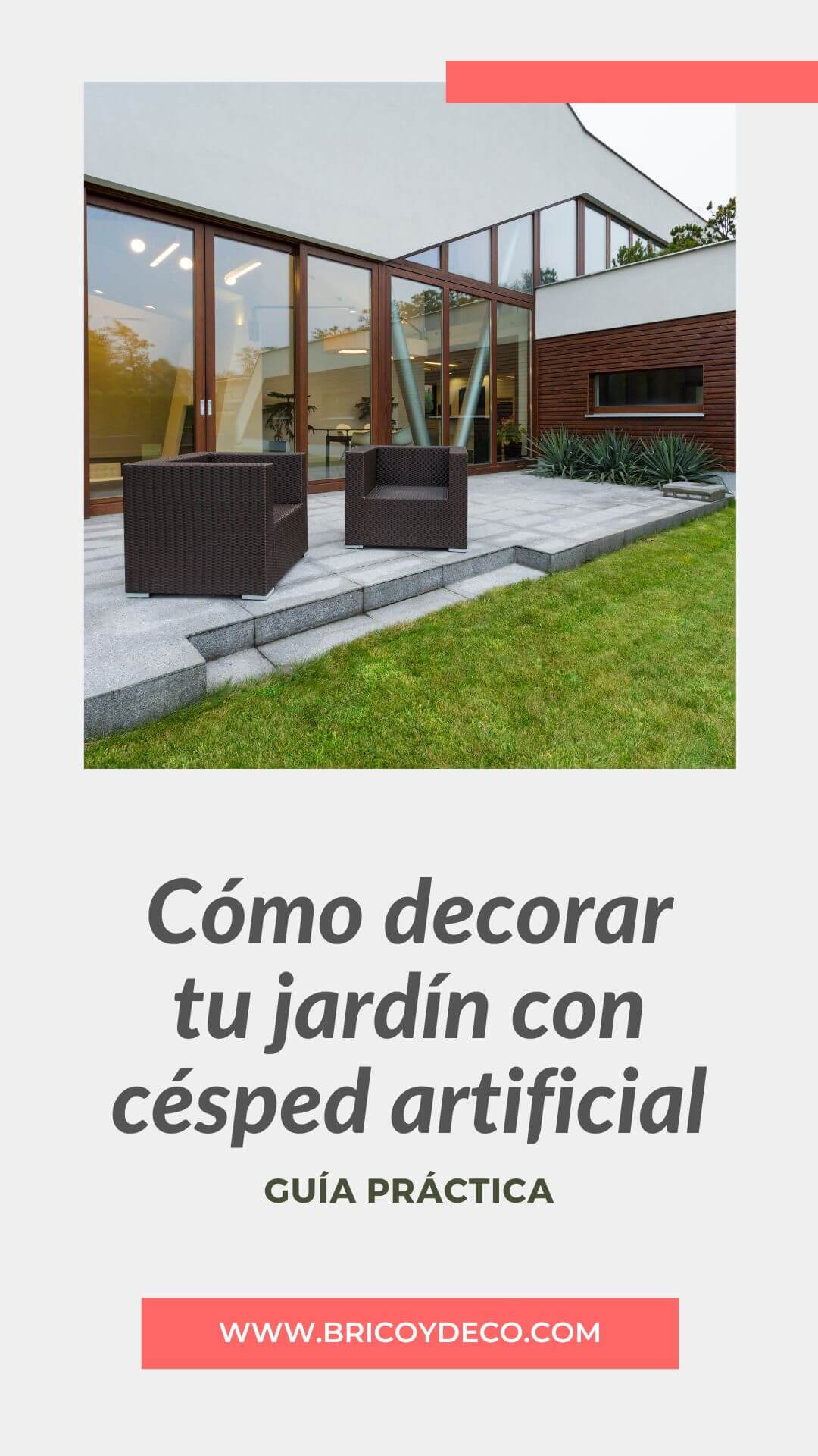 cómo decorar tu jardín con césped artificial