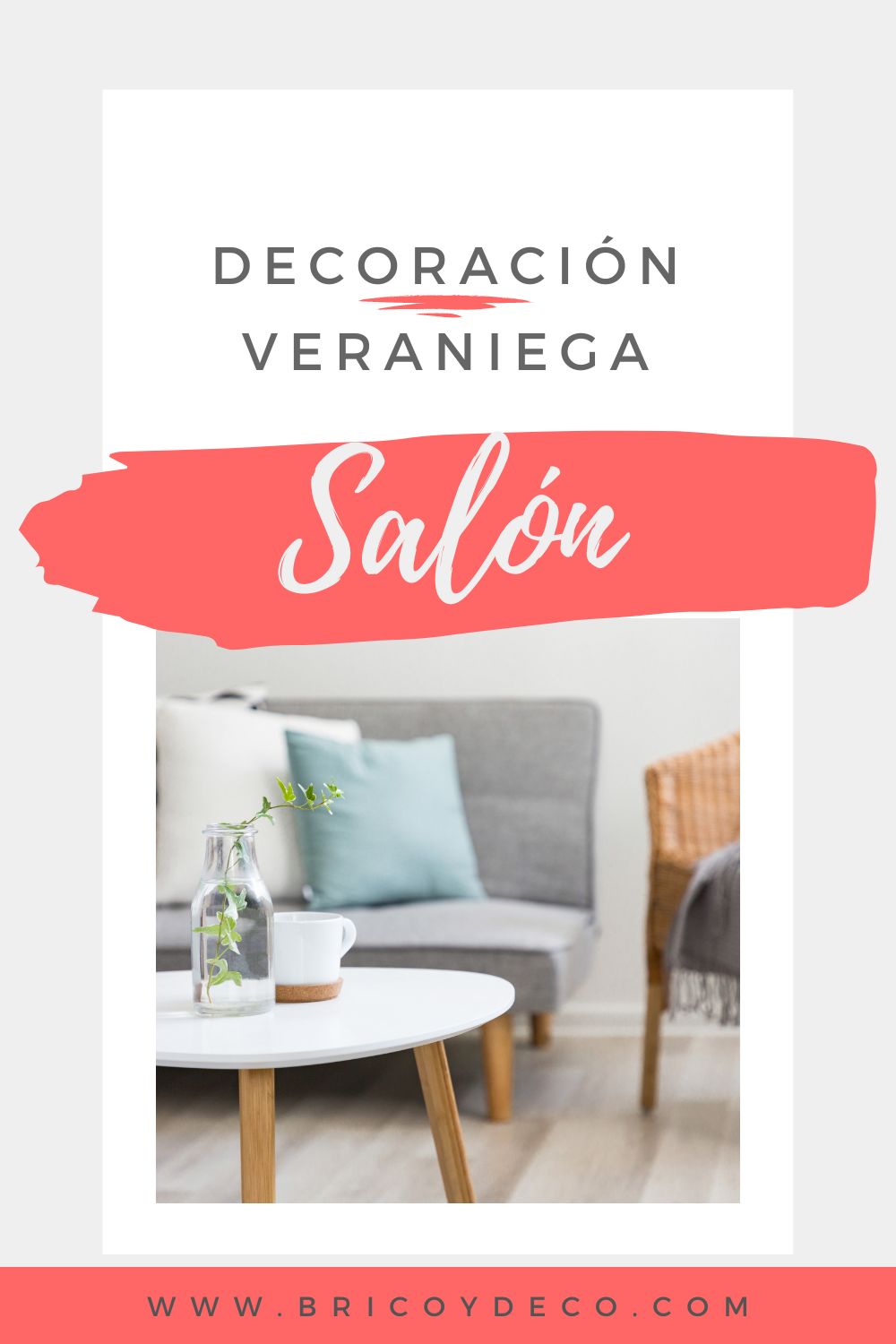 cómo decorar el salón en verano