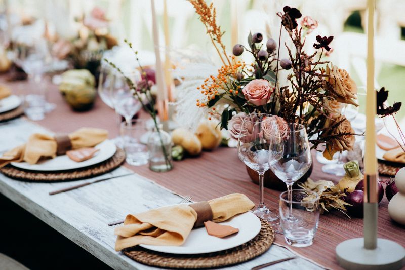 decoración de mesas de gala