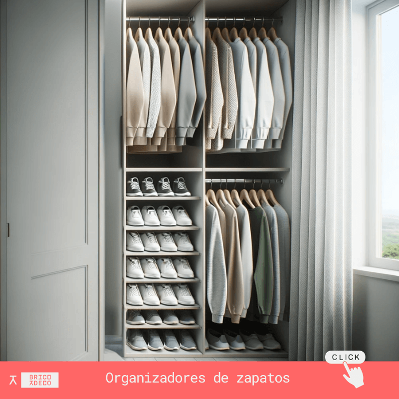 zapateros para organizar el vestidor
