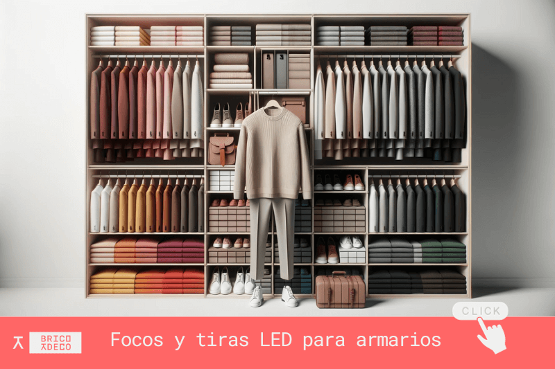 organizar el vestidor según el color de la ropa