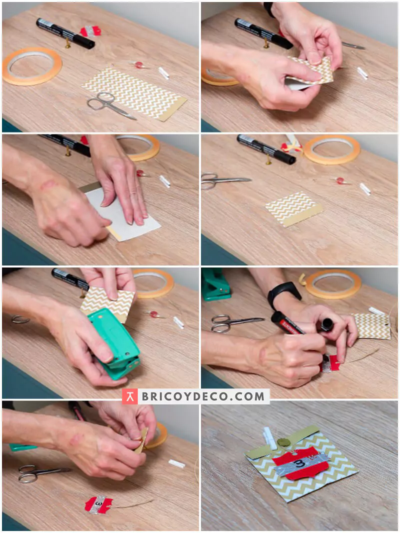 sobres regalo para un calendario de adviento