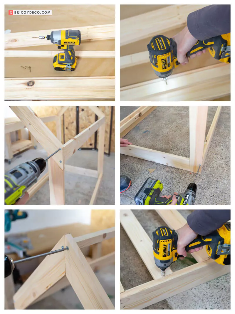 cómo montar una cama montessori con forma de casa