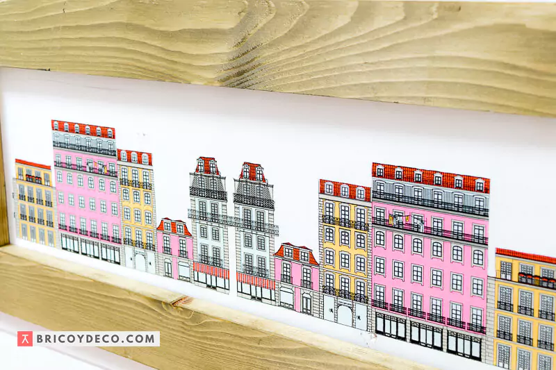 cuadro con la técnica del decoupage 