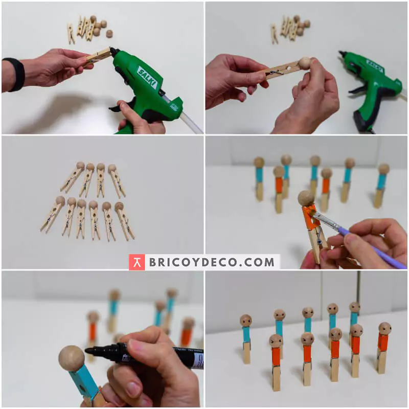 cómo hacer los jugadores de un futbolín casero