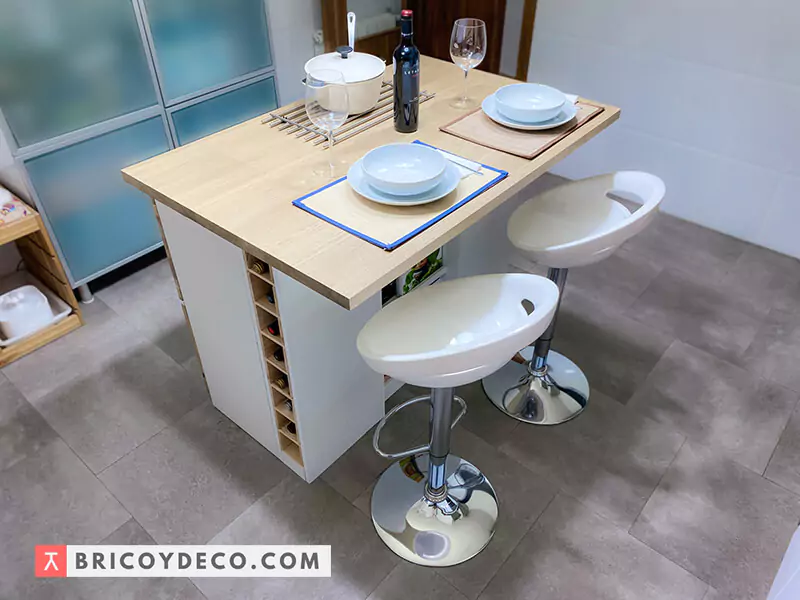 isla de cocina hecha a medida